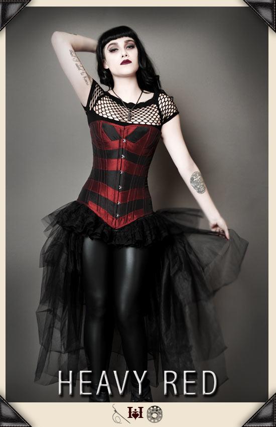 Rouge Reverence red gothic Corset – HeavyRed