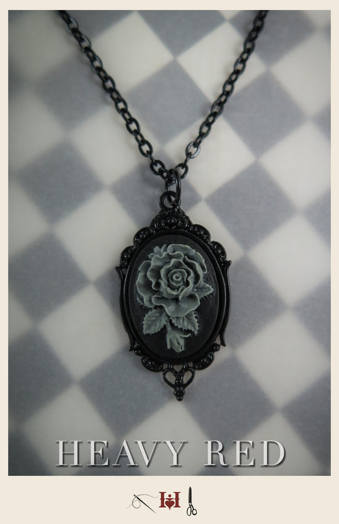 Alice Faded Blue Rose Cameo