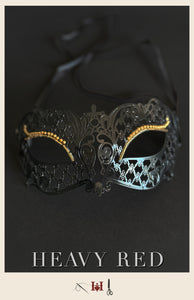 Elegant Beaded Vintage Wire Mask
