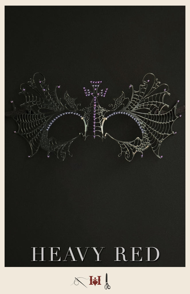 Vintage Purple Cross Wire Mask