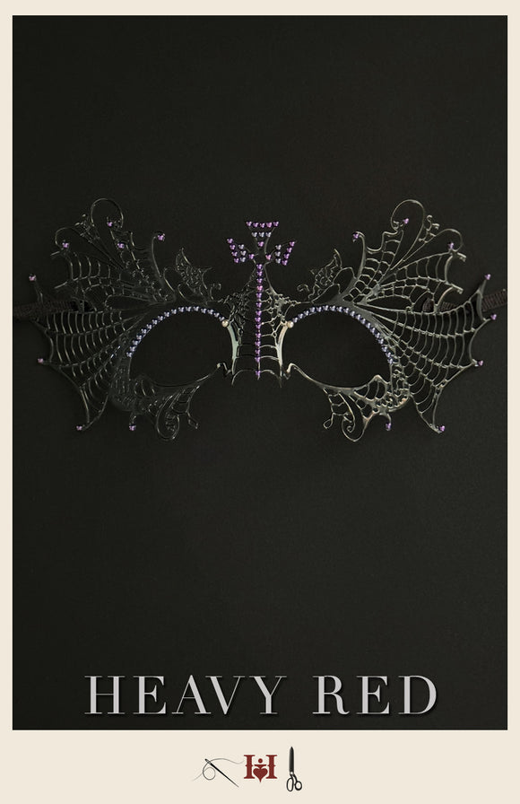 Vintage Purple Cross Wire Mask