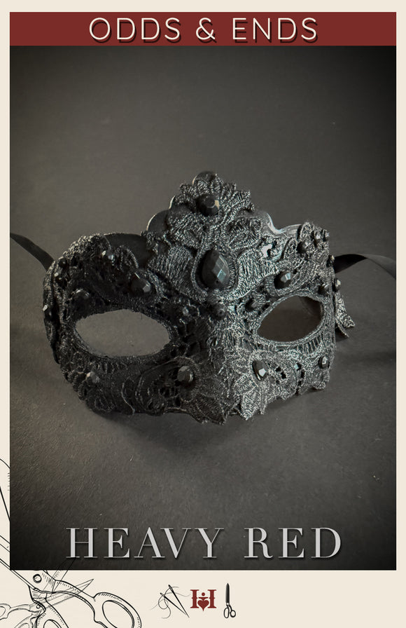 Sample - Black Lace Sculpted Mask