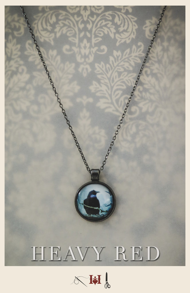 Raven Picture Necklace