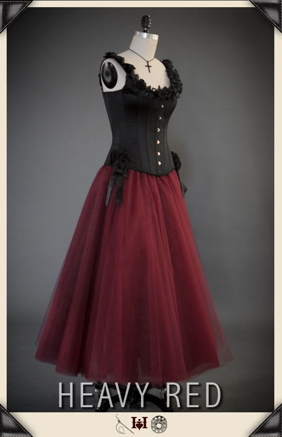 Intrinsic Grace Red Tulle Skirt