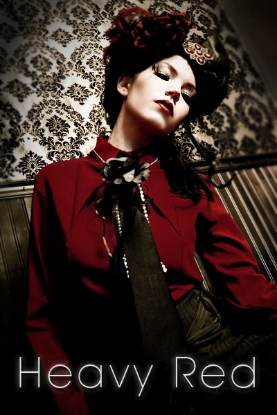 Gothic Lolita Crimson Dress Shirt