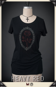 Rose Cameo Noir Art T-Shirt